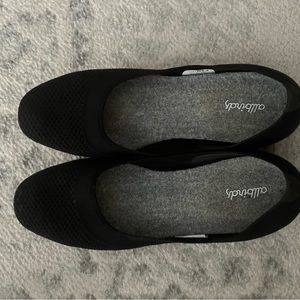 Allbirds Tree Breezers black Knit Machine Washable Ballet Flats sz 8.5